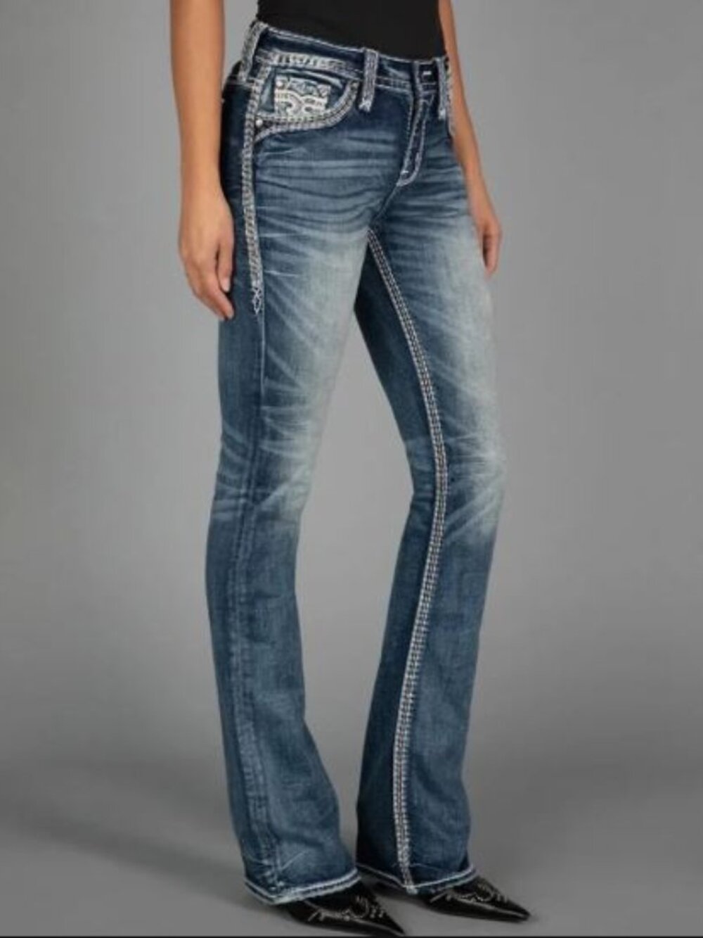 Rock Revival Jazlyn Easy Boot Style: E8492EJR, China Made, 34x32, EUC $188 MSRP